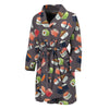 Colorful Japanese Sushi Pattern Print Men's Bathrobe