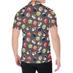 Colorful Japanese Sushi Pattern Print Men's Shirt