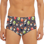 Colorful Japanese Sushi Pattern Print Men's Triangle Swim Briefs