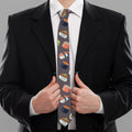 Colorful Japanese Sushi Pattern Print Necktie