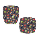 Colorful Japanese Sushi Pattern Print Office Chair Cover
