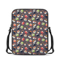 Colorful Japanese Sushi Pattern Print Rectangular Crossbody Bag