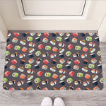 Colorful Japanese Sushi Pattern Print Rubber Doormat