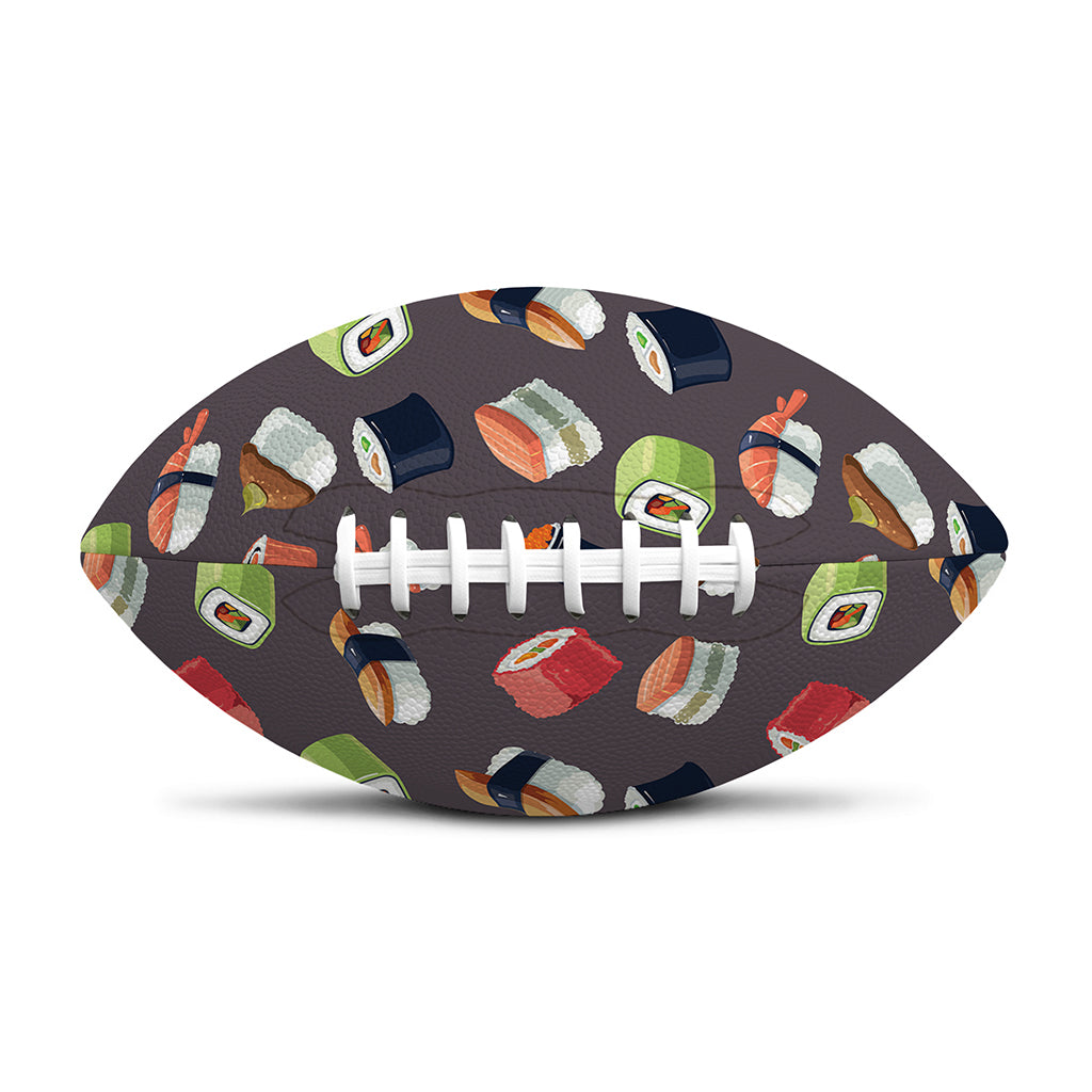 Colorful Japanese Sushi Pattern Print Rugby Ball