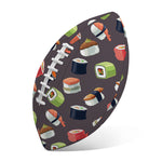 Colorful Japanese Sushi Pattern Print Rugby Ball