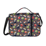 Colorful Japanese Sushi Pattern Print Shoulder Strap Bible Bag