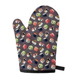 Colorful Japanese Sushi Pattern Print Single Oven Mitt