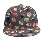 Colorful Japanese Sushi Pattern Print Snapback Cap