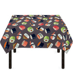 Colorful Japanese Sushi Pattern Print Tablecloth