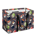 Colorful Japanese Sushi Pattern Print Utility Tote Bag