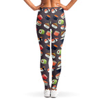 Colorful Japanese Sushi Pattern Print Women's Leggings