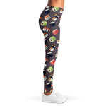 Colorful Japanese Sushi Pattern Print Women's Leggings