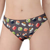 Colorful Japanese Sushi Pattern Print Women's Panties