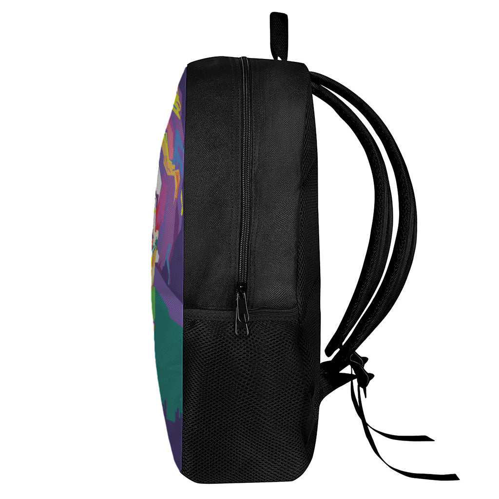 Colorful Joker Why So Serious Print 17 Inch Backpack