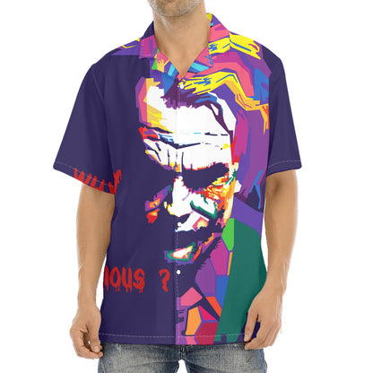 Colorful Joker Why So Serious Print Aloha Shirt