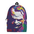 Colorful Joker Why So Serious Print School Backpack