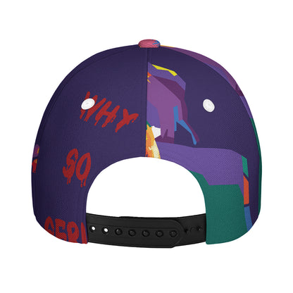 Colorful Joker Why So Serious Print Baseball Cap
