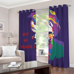 Colorful Joker Why So Serious Print Blackout Grommet Curtains