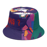 Colorful Joker Why So Serious Print Bucket Hat