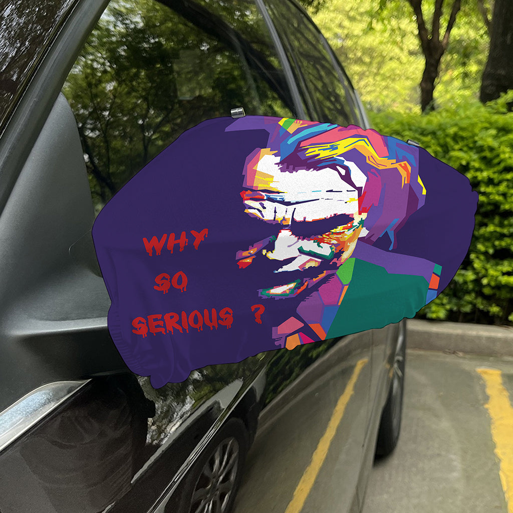 Colorful Joker Why So Serious Print Car Side Mirror Covers
