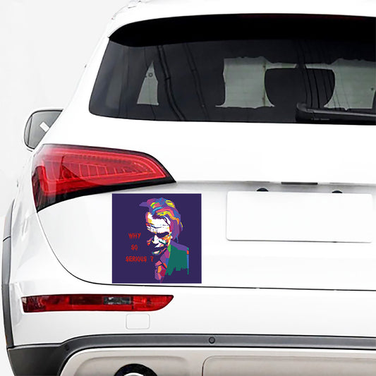 Colorful Joker Why So Serious Print Car Sticker