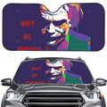 Colorful Joker Why So Serious Print Car Windshield Sun Shade