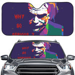 Colorful Joker Why So Serious Print Car Windshield Sun Shade
