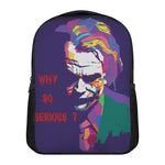 Colorful Joker Why So Serious Print Casual Backpack