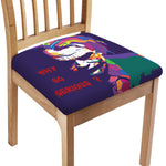 Colorful Joker Why So Serious Print Chair Cushion Cover