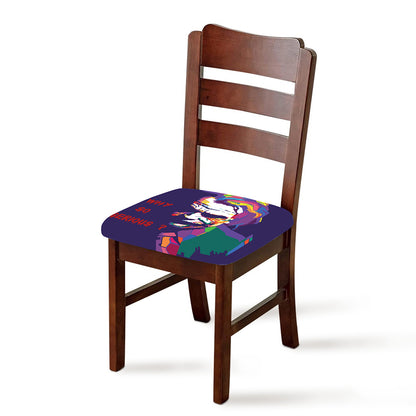 Colorful Joker Why So Serious Print Chair Cushion Cover