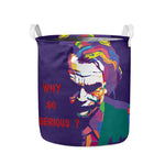 Colorful Joker Why So Serious Print Collapsible Laundry Basket