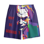 Colorful Joker Why So Serious Print Cotton Shorts
