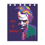 Colorful Joker Why So Serious Print Curtain