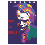 Colorful Joker Why So Serious Print Curtain