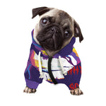 Colorful Joker Why So Serious Print Dog Zip Up Hoodie