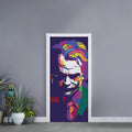 Colorful Joker Why So Serious Print Door Sticker