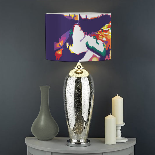 Colorful Joker Why So Serious Print Drum Lamp Shade