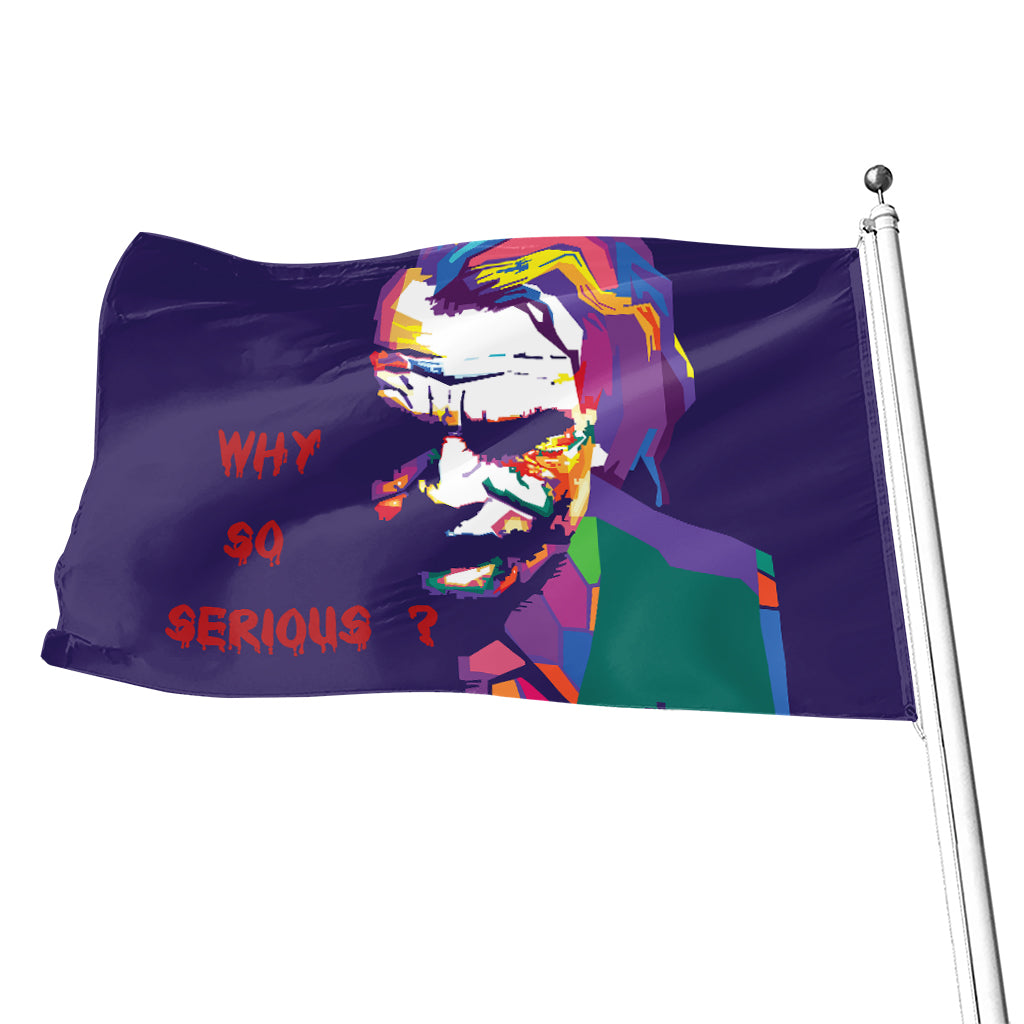 Colorful Joker Why So Serious Print Flag