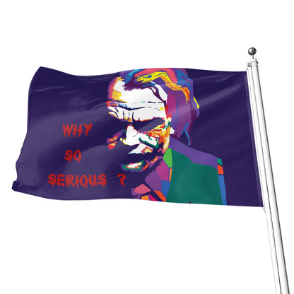 Colorful Joker Why So Serious Print Flag
