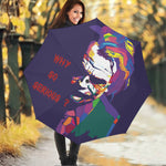 Colorful Joker Why So Serious Print Foldable Umbrella