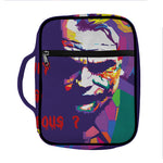 Colorful Joker Why So Serious Print Front Pocket Bible Bag