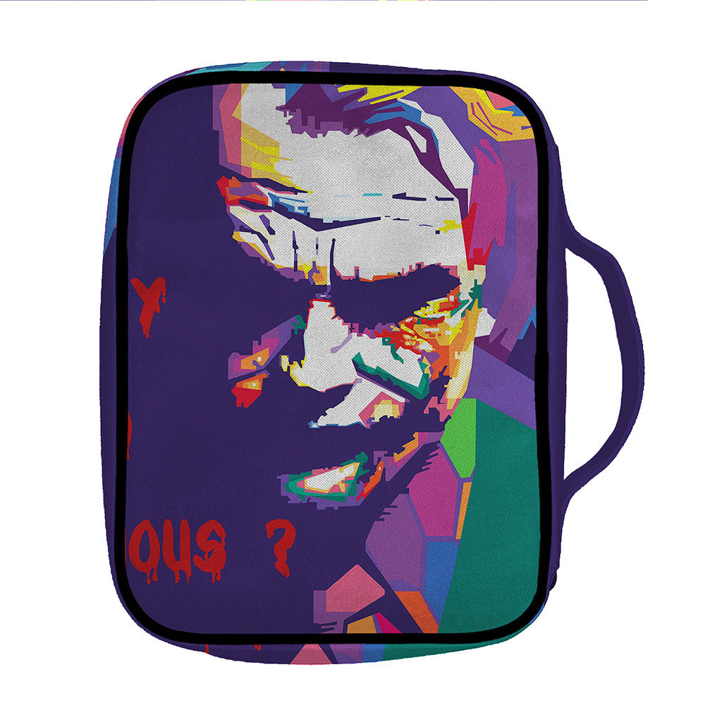 Colorful Joker Why So Serious Print Front Pocket Bible Bag