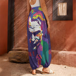 Colorful Joker Why So Serious Print Harem Pants