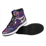 Colorful Joker Why So Serious Print High Top Leather Sneakers