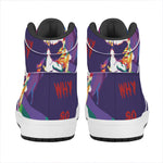 Colorful Joker Why So Serious Print High Top Leather Sneakers
