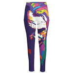 Colorful Joker Why So Serious Print High-Waisted Pocket Leggings