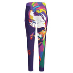 Colorful Joker Why So Serious Print High-Waisted Pocket Leggings