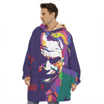 Colorful Joker Why So Serious Print Hoodie Blanket