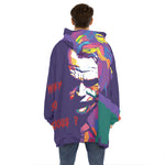 Colorful Joker Why So Serious Print Hoodie Blanket