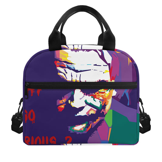 Colorful Joker Why So Serious Print Insulated Lunch Bag